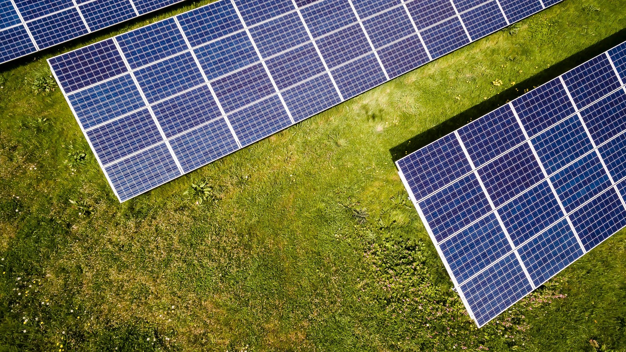 Großflächige Solarinstallation