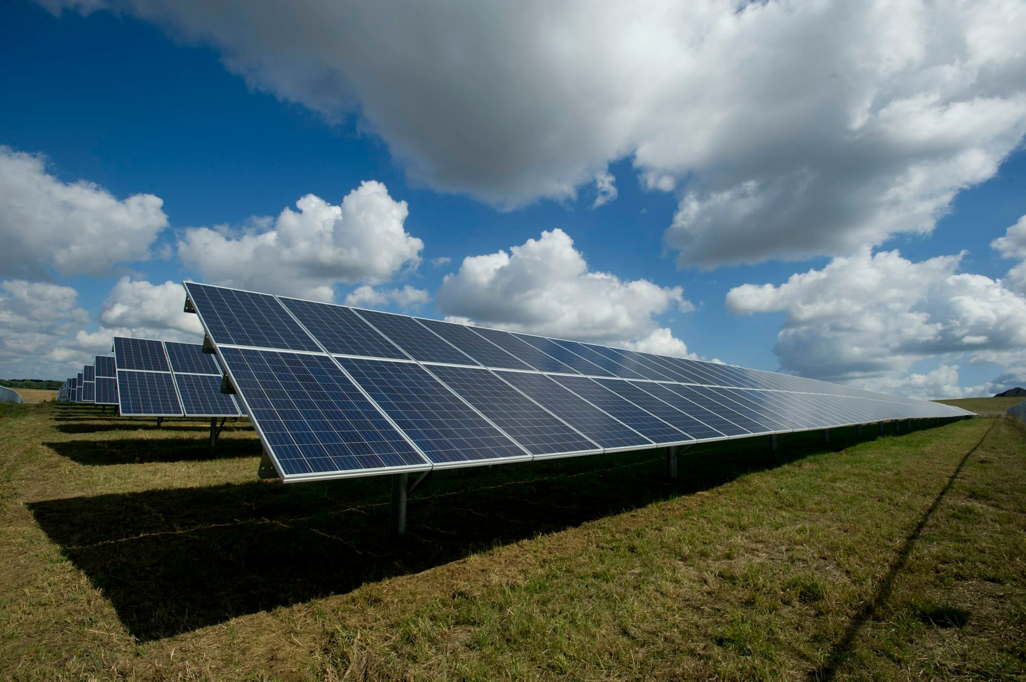 Solaranlage auf einem Gebäudedach